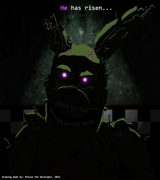 He has risen...
