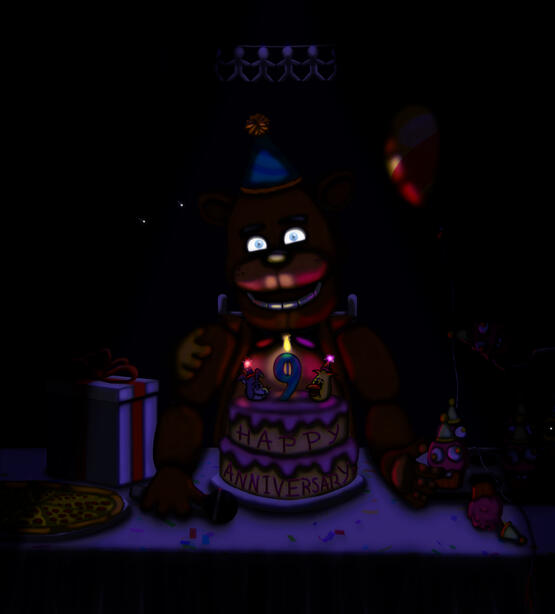 FNaF 9th anniversary fanart